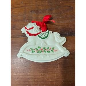 Lenox Holiday Cookie Mold Press ~ Rocking Horse ~ NIB